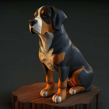 3D модель Большая швейцарская горная собака (STL)